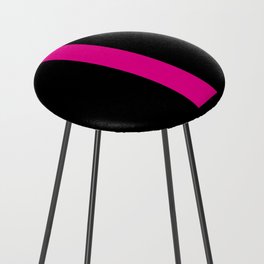 letter L (Magenta & Black) Counter Stool