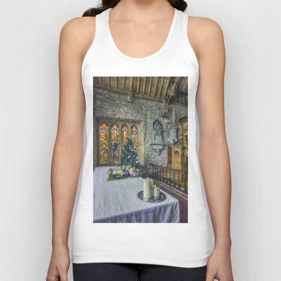 Candles At Christmas Unisex Tank Top