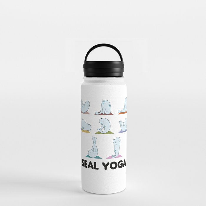 Robben Yoga Cute Robben Yoga Mat Sport Water Bottle