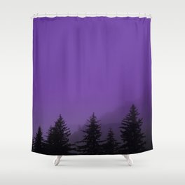 Ultra Violet Fog - Seward Alaska Shower Curtain