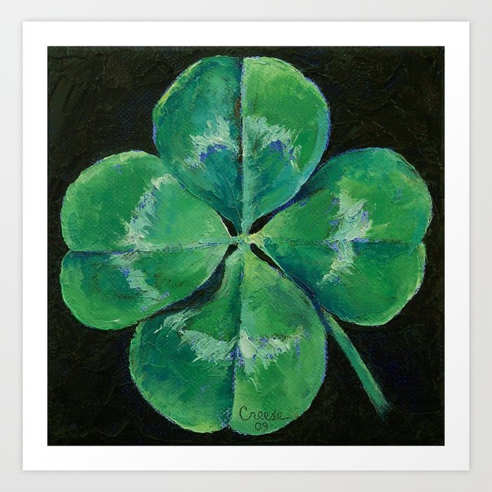 Shamrock Art Print By Michaelcreese Society6