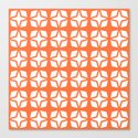 Mid Century Modern Star Pattern Orange 552 Leinwanddruck