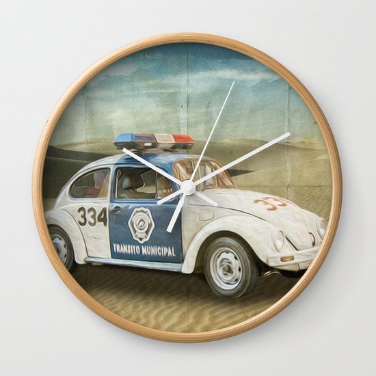 Dune Buggy Fuzz Wall Clock
