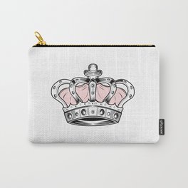 Crown - Pink Carry-All Pouch