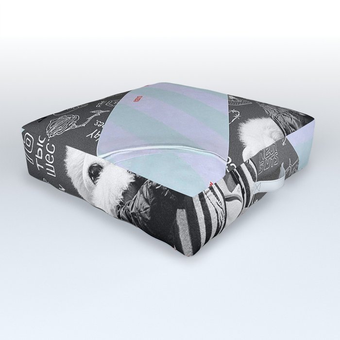 Luv is Rage uzi  Outdoor Floor Cushion