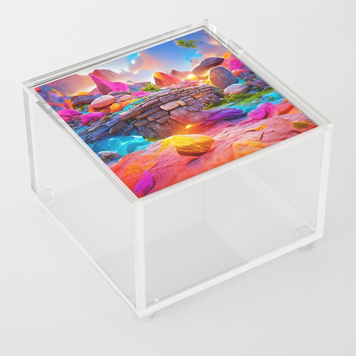 rock barrier Acrylic Box