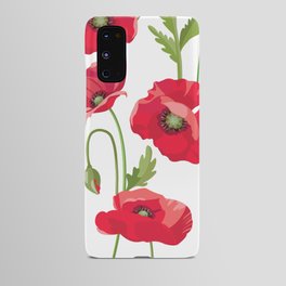 Wild Red Poppies Android Case