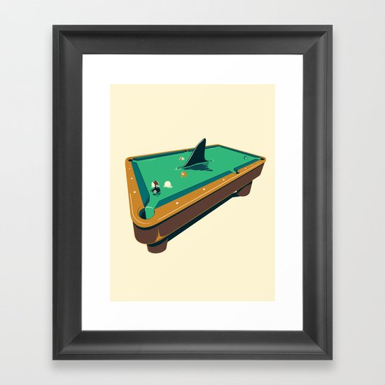 Pool shark Framed Art Print