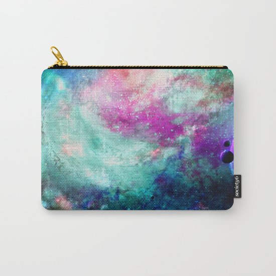 Teal Galaxy Carry-All Pouch