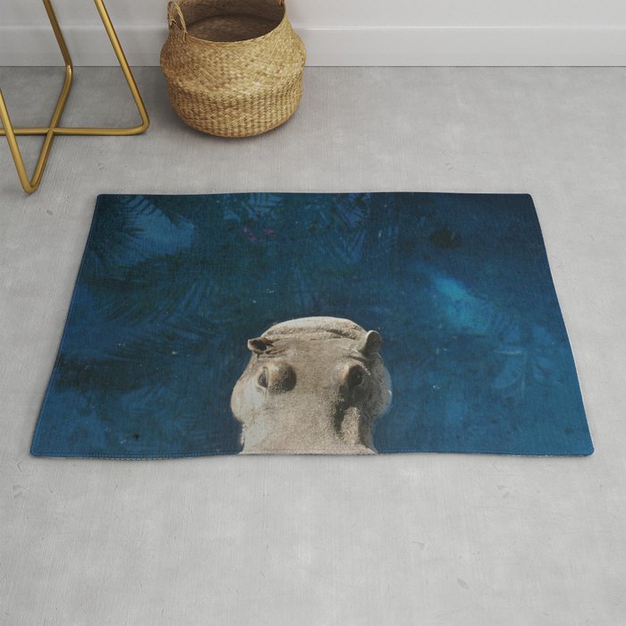 Hippo on the Tropic of Capricorn  Rug