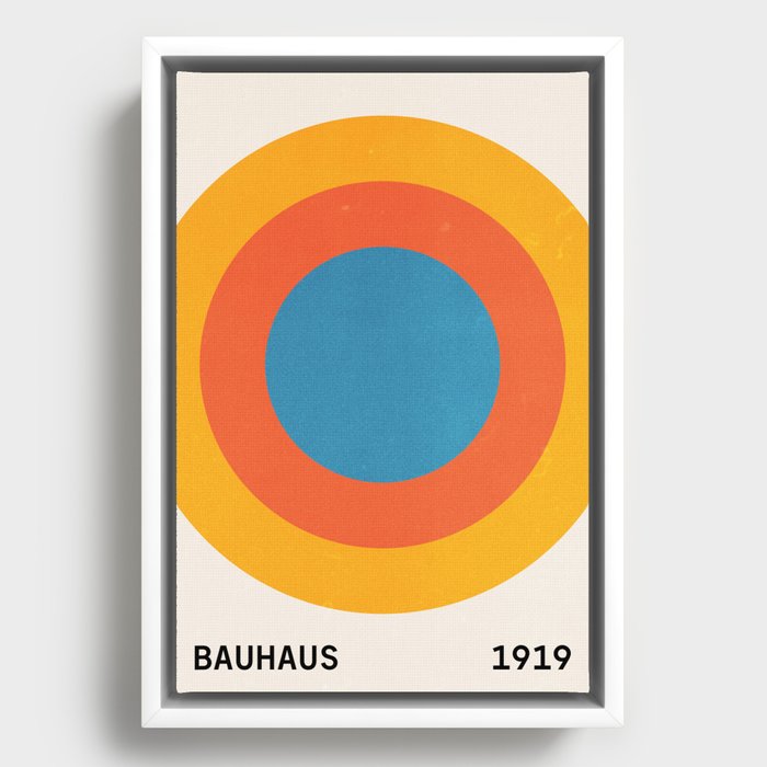 Bauhaus Circles: 1919 Exhibition Framed Canvas