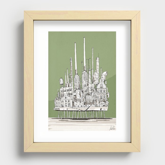 The Old Refinary Recessed Framed Print