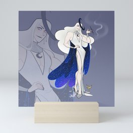 Frau Mond Mini Art Print