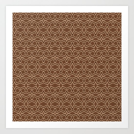 Brown Tilt-A-Block Art Print