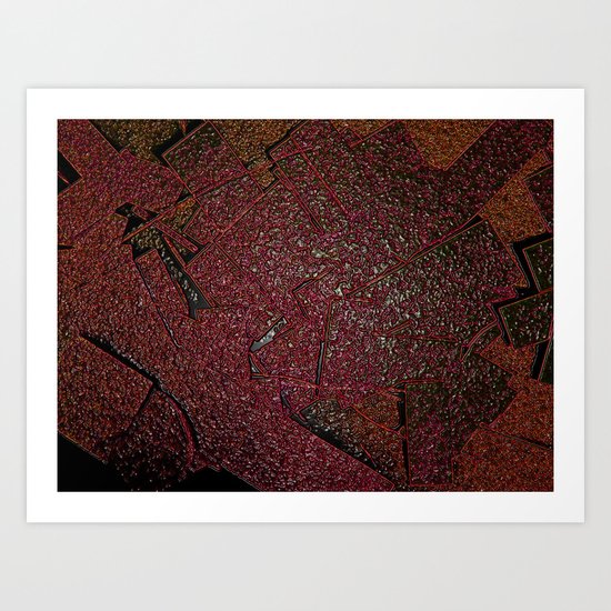 Frozen Paper Molasses Art Print