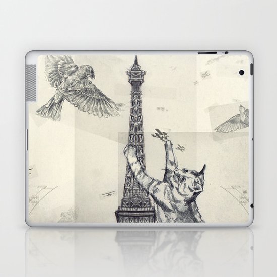 cat attack Laptop & iPad Skin