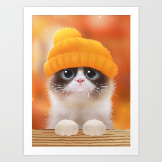 Shui The Kitten Art Print
