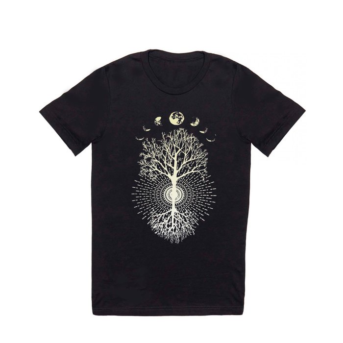 Phases of the Moon Tree of Life T Shirt