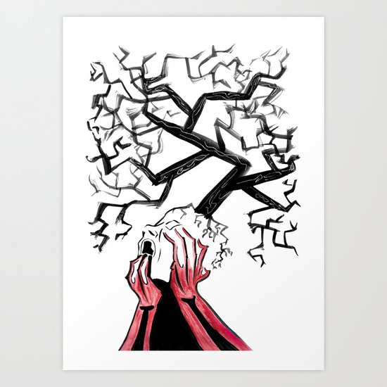 Lyrically Induced Agony Art Print