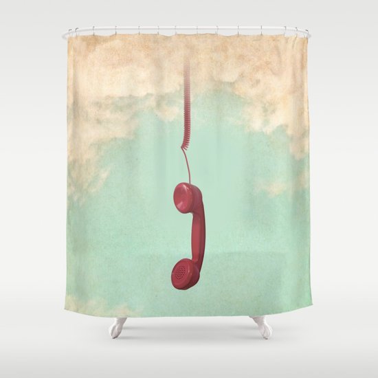 Call from Above Shower Curtain
