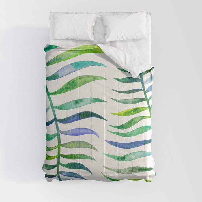 Palm Leaf – Green Palette Comforter
