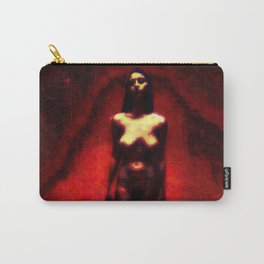 NUDE "walk in red" Carry-All Pouch | Painting, Mixed Media, Red, Femalenude, Digitalpainting, Illustration, Digital, Goth, Rojo, Artisticnude 