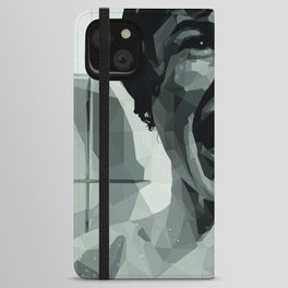 Geometric Psycho. Janet Leigh shower scene, 1960. iPhone Wallet Case
