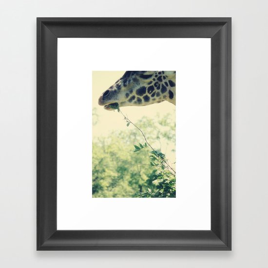 Leafy Lunch Framed Art Print