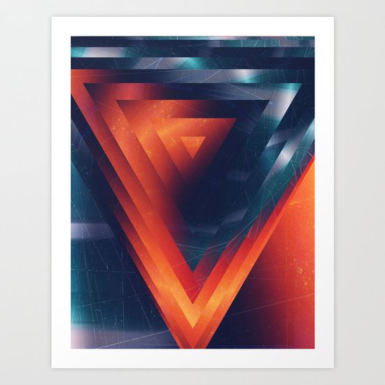 Triangled Art Print