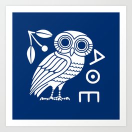 The Owl of Athena Art Print