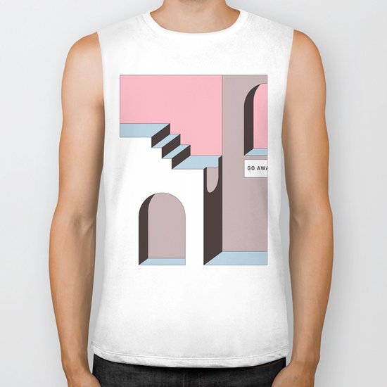 Go Away - At least try. Biker Tank