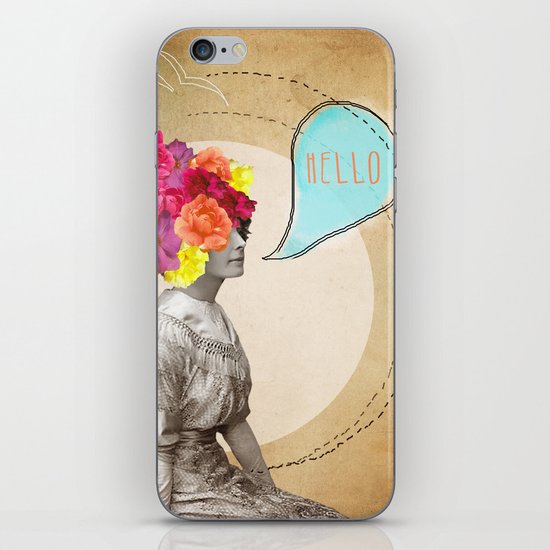 Collage Love - Miss Lady Bird iPhone & iPod Skin