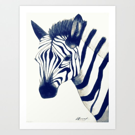 Zeeebra Art Print