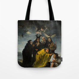 The Witches' Sabbath, Las Brujas by Francisco de Goya Tote Bag