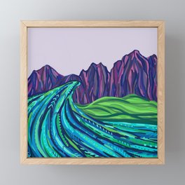 Purple Coast Framed Mini Art Print