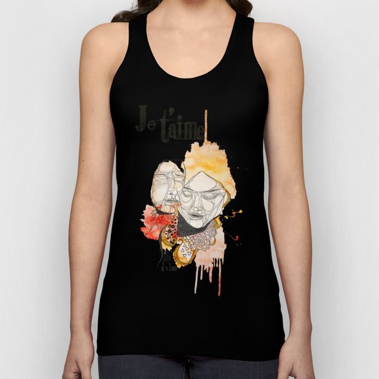 Je t'aime Unisex Tank Top
