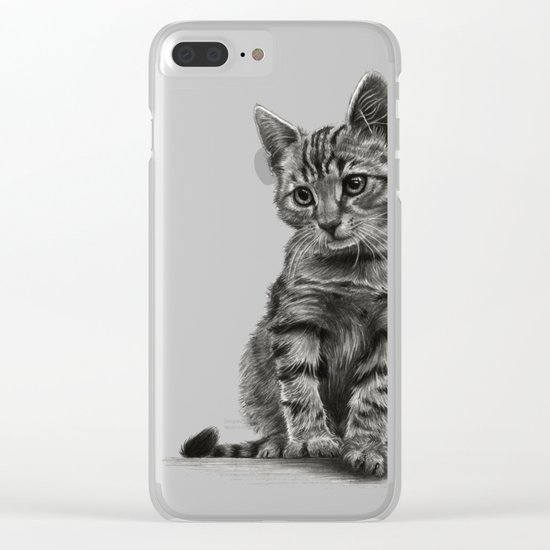 Kitty - PENCIL DRAWING Clear iPhone Case