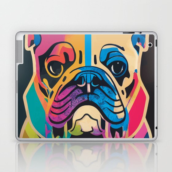 Stand Out with Our Unique and Artistic Old English Bulldog Art Laptop & iPad Skin