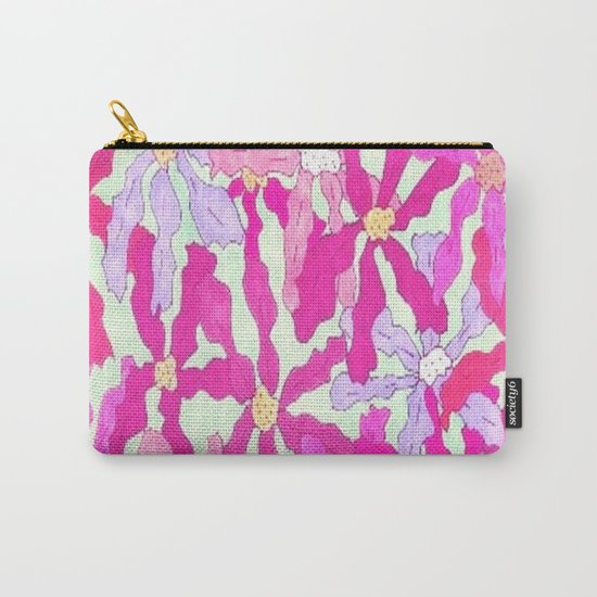 Bright and Hazy Floral Carry-All Pouch