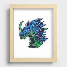 Geek Cute Anime Dragon  Recessed Framed Print