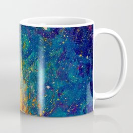 Divine Flames - Fire Opal Embers + Midnight Blue Night Sky Coffee Mug