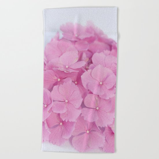 Light-Pink Hydrangeas #1 #decor #art #society6 Beach Towel