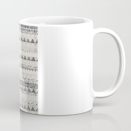 MONOTONE GEOMETRIC ANIMAL PRINT Mug