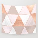 Geo Tikki Rosegold Pastel Throw Pillow By Monika Strigel