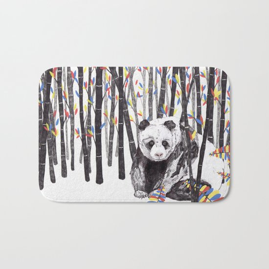 Panda Bear // Endangered Animals Bath Mat