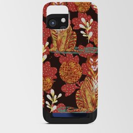 Black and red tigers  iPhone Card Case
