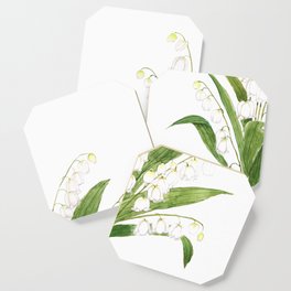 white lily of valley Coaster