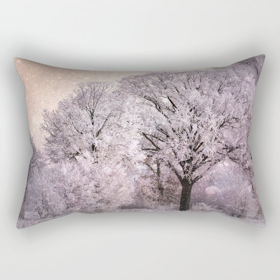 Winter Oak Fantasy Rectangular Pillow