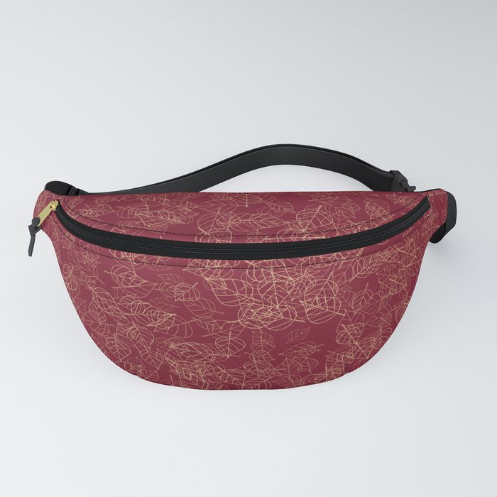 Autumn Small Burgundy Fanny Pack by Rachel Chaya Society6