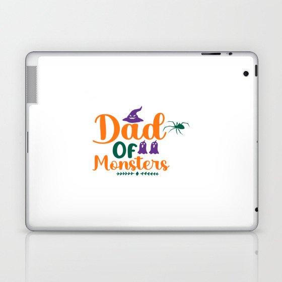 Dad Of Monsters Halloween Laptop & iPad Skin